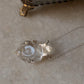 925 Sterling Silver Clear Quartz Tortoise Handcrafted Necklace
