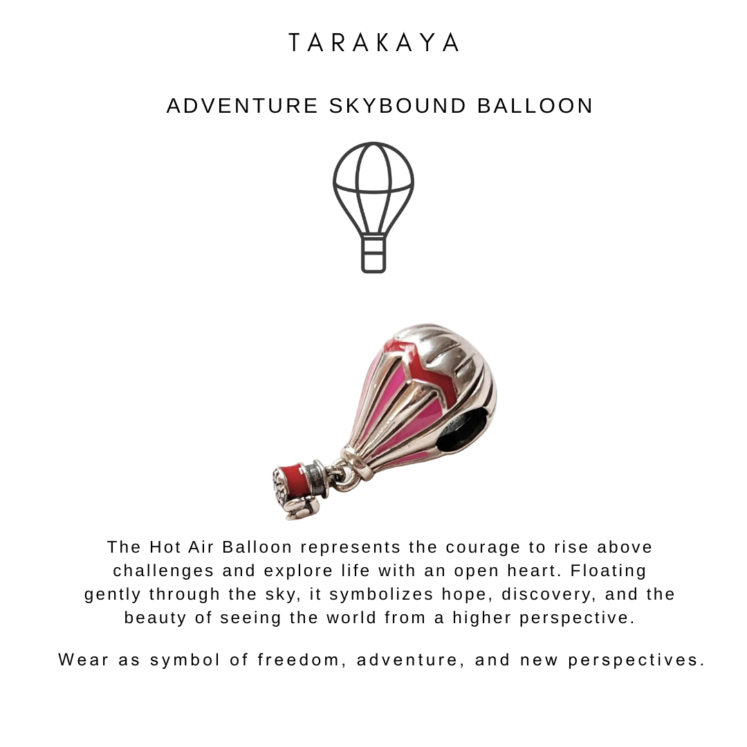 925 Sterling Silver Hot Balloon Charm Pendant