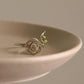 925 Sterling Silver Peridot Wire Wrapped Rose Handcrafted Ring