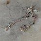 925 Sterling Silver Multi Tourmaline Dual Chain Connector Earrings
