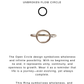 925 Sterling Silver Round / Open Circle Boho Ring