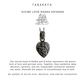 925 Sterling Silver Radha Krishan Prem Heart Pendant
