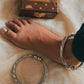 Pure Silver Leg Kada for Bold and Stylish Footwear