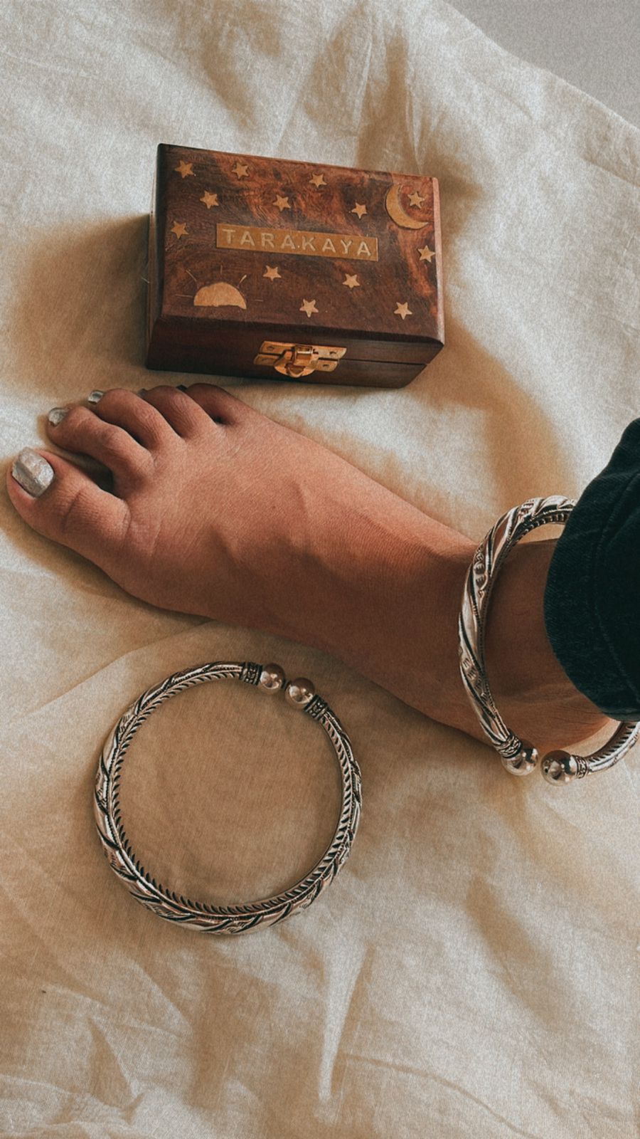 Pure Silver Leg Kada for Bold and Stylish Footwear
