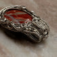 925 Sterling Silver Jasper Crystal Wire Wrapped Statement Handcrafted Pendant
