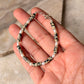 925 Sterling Silver Dalmatian Jasper Flat Tube Crystal Fresh Water Pearls Bracelet