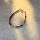 Multi Tourmaline 2mm Box 925 Sterling Silver Bracelet