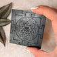 Black Plate Square - Shree Yantra For decor