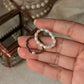 Natural Crystal Stretchy Fresh Water Pearl & Pyrite Pearl Rings
