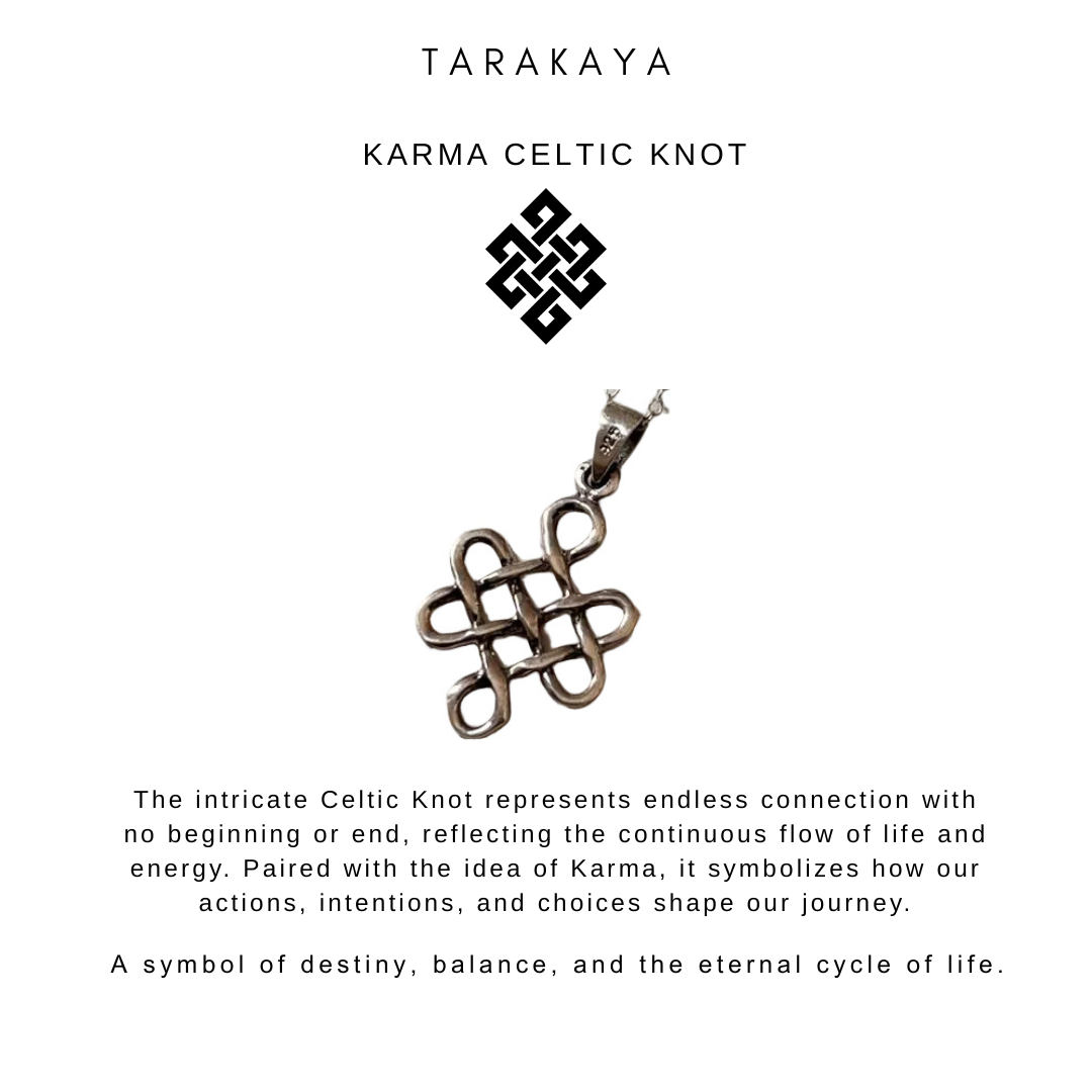 Big Karma Celtic Knot 925 Sterling Silver Necklace