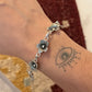 925 Sterling Silver Big Flower Bracelet