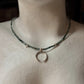925 Sterling Silver Grandidierite Box Gradient, Star & Moon Handcrafted Necklace