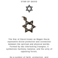 925 Sterling Silver Star Of David 6 Points Necklace
