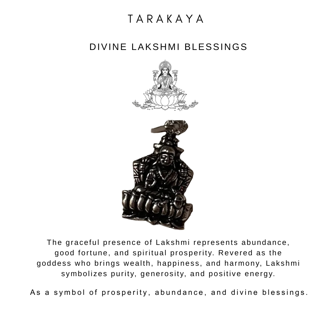 Goddess Laxmi Maa 925 Sterling Silver Pendant