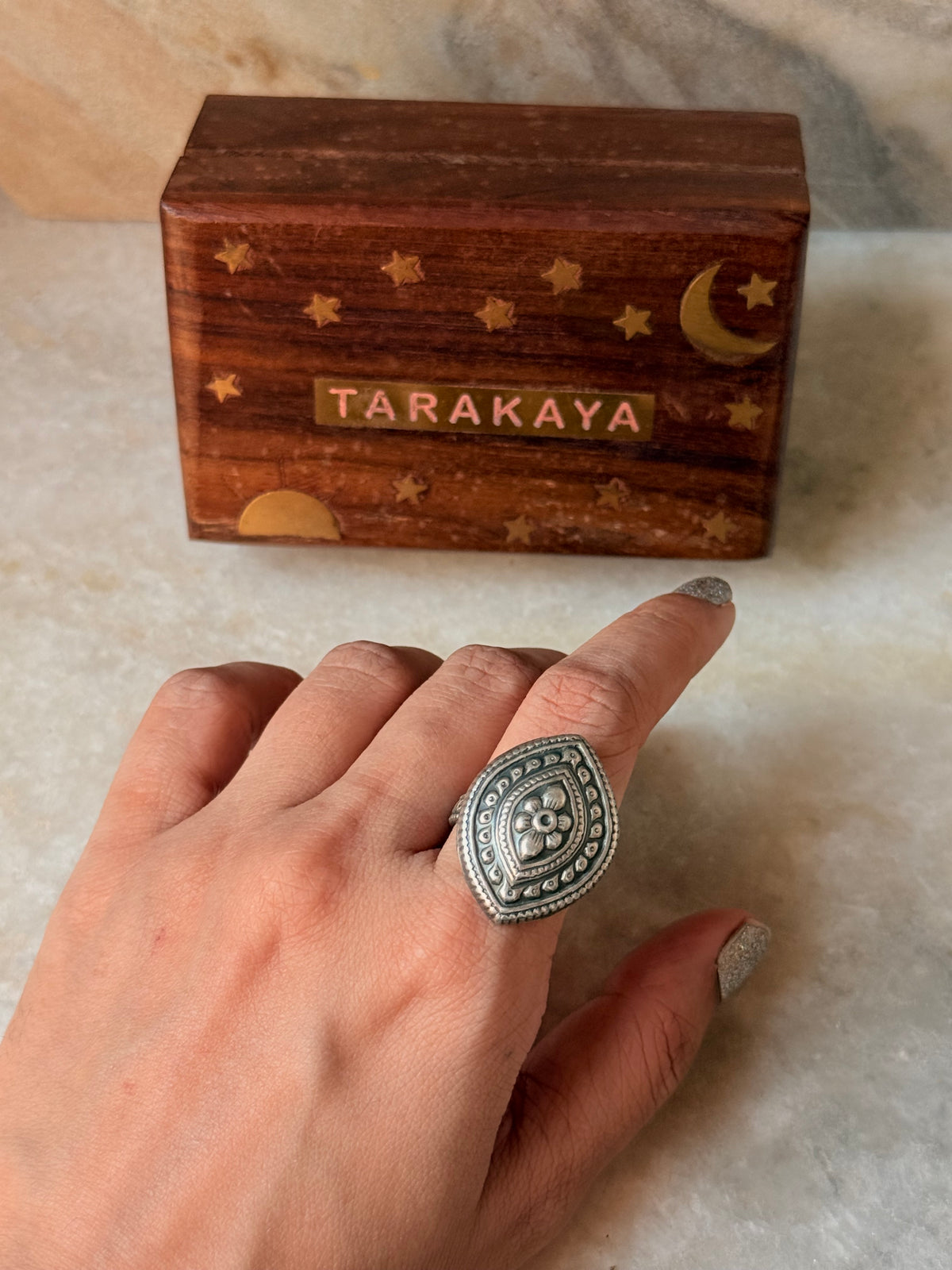 925 Sterling Silver Antique Adjustable Handcrafted Ring