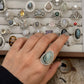 925 Sterling Silver Pear Jasper Handcrafted Ring