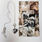 Big Chunky Italian Heart 925 Sterling Silver Necklace