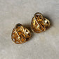 925 Sterling Silver Gold Plated Antique Moissanite Polki Green Kundan Triangle Studs Earrings
