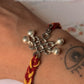 925 Sterling Silver Kolam Ghungroo Reusable as Pendant Handcrafted Rakhi