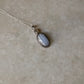 925 Sterling Silver Blue Lace Agate Handcrafted Oval Rawa Pendant