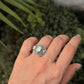 925 Sterling Silver Moonstone 3 Stone Boho Statement Handcrafted Ring