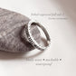 Tribal engraved side full band sterling silver ring
