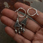 925 Sterling Silver Handcrafted Mandali Rawa Hoops Earrings