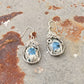 925 Sterling Silver Jasper Hook Wire Wrap Handcrafted Spiral Earrings