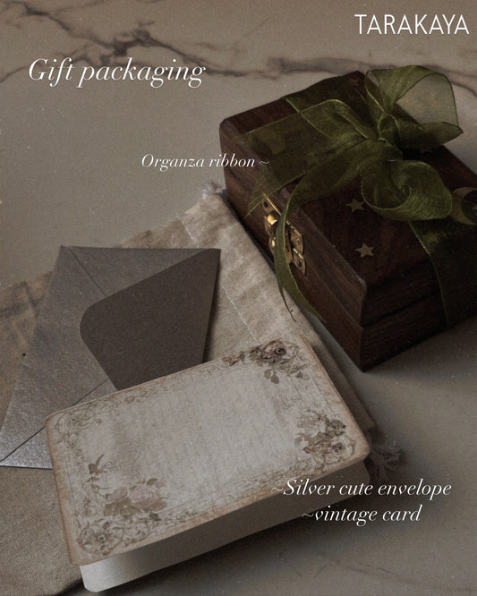 Gift Wrapping ( Only Ribbon & Card ) Additional Box not included