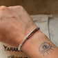 925 Sterling Silver Antique Hill Tribe Karen Drift Soul Handcrafted Adjustable Kada