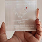 Selenite Charging Plate with Jai Guruji Symbol
