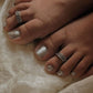 Pure silver toe rings with Chand Sitare moon and star design