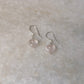 925 Sterling Silver Rose Quartz Heart Crystal Hook Earrings