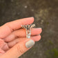 925 Sterling Silver Labradorite & CZ Flower Ring