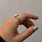 925 Sterling Silver Moonstone Oval Detailed Forest Enchantment Ring