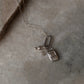 925 Sterling Silver Flip Mobile Phone, White Topaz North Star and Silver Bead With Italian Rectangular Charm Connector