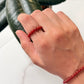 Natural Crystal Carnelian 4mm Stretchy Rings