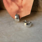925 Sterling Silver Chunky Italian Big C Half Hoops Earrings