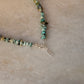 925 Sterling Silver Turquoise Crystal Necklace