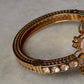 Artisan Crafted 925 Sterling Silver Gold Plated Antique Polki Cuff Bracelet
