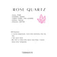Rose quartz 925 Sterling Silver for love and romance