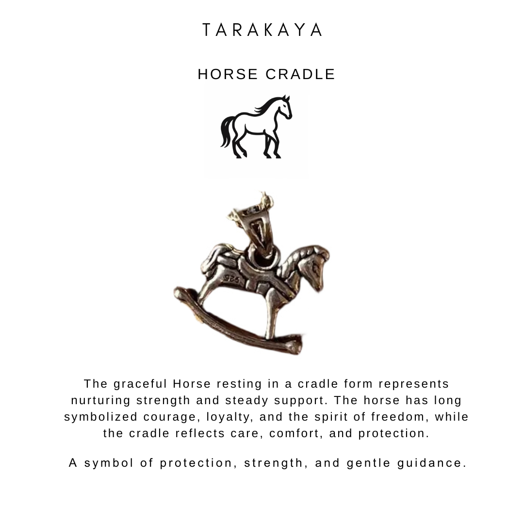 Horse Cradle 925 Sterling Silver Pendant