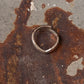 925 Sterling Silver V Hammered Adjustable Stackable Ring