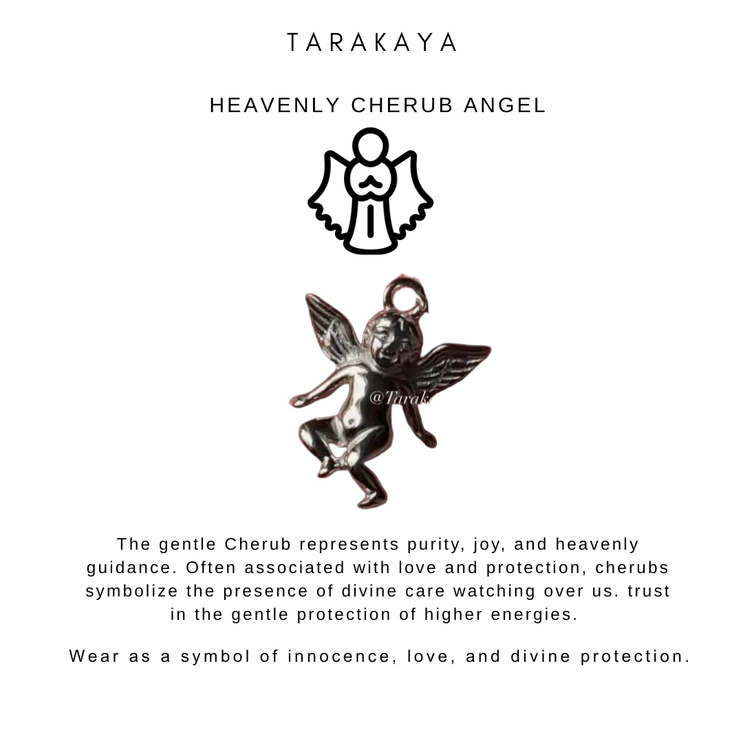 Cherub Angel 925 Sterling Silver Pendant/ Charm