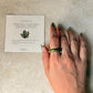 Natural Crystal Unakite Band Ring