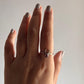 Amethyst Crescent Moon Ring in Silver for Inner Peace 