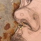 925 Sterling Silver Gold Vermeil Green Cz Septum Clip ons