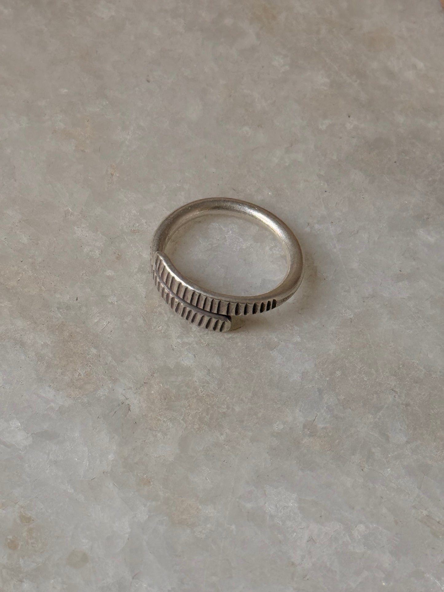 925 Sterling Silver Bohemian Hill Tribe Handcrafted Adjustable Ring