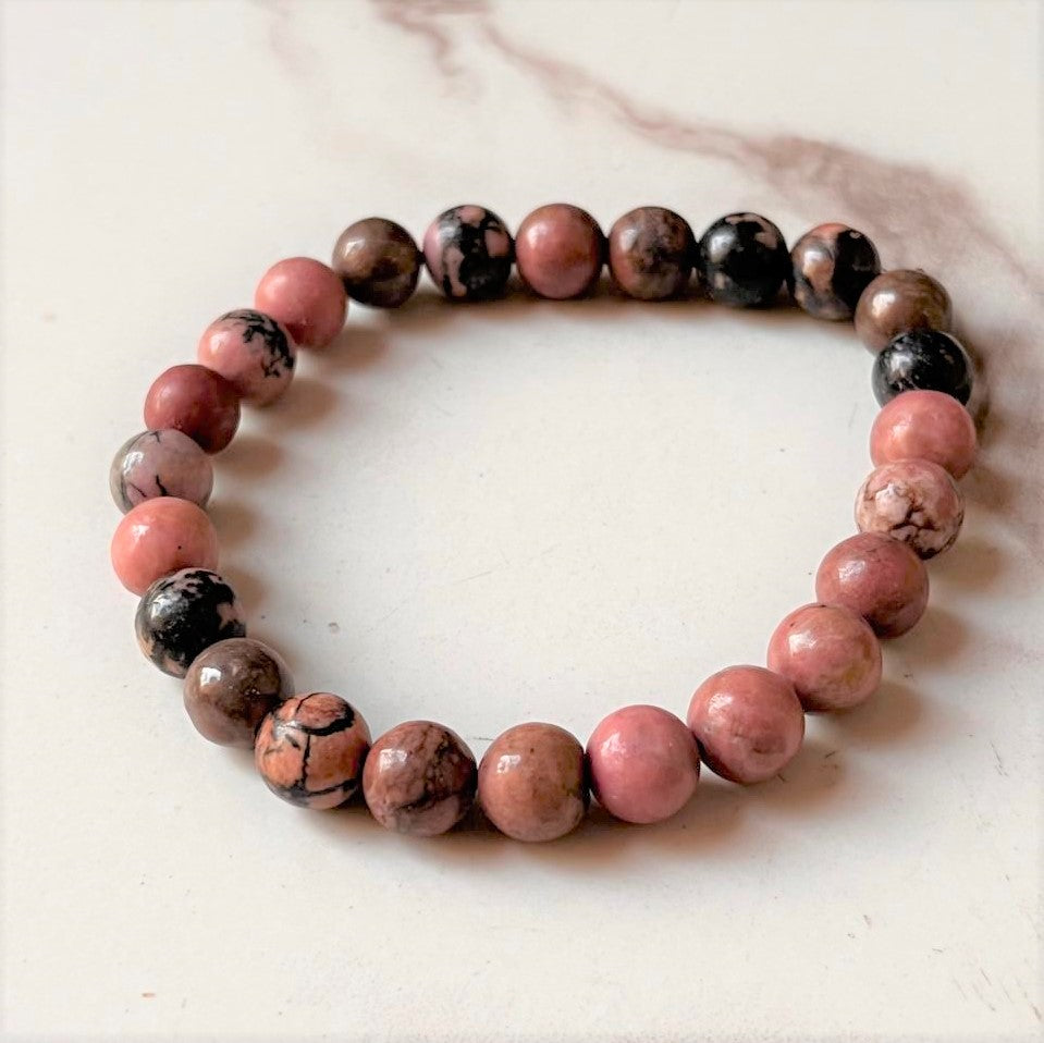 Rhodonite Healing Crystal Bracelet 8MM