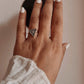 Mystical Eye of Providence silver ring with all-seeing eye motif